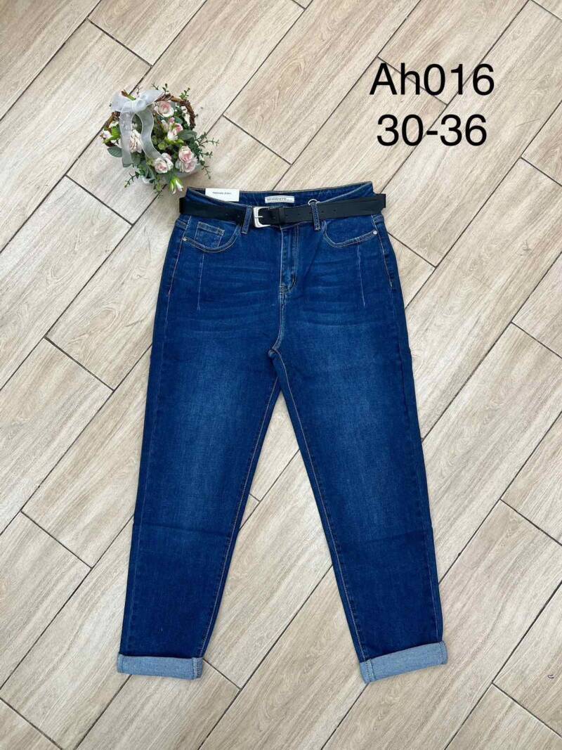 Spodnie damskie jeansy Roz 30-36, 1 Kolor Paczka 12 szt